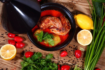 Chinese Food. Top view.