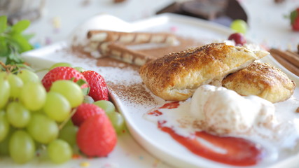Elegant dessert.