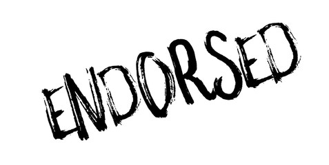 Endorsed rubber stamp. Grunge design with dust scratches. Effects can be easily removed for a clean, crisp look. Color is easily changed.