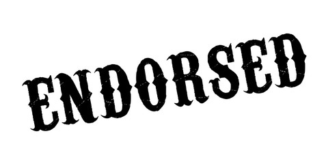 Endorsed rubber stamp. Grunge design with dust scratches. Effects can be easily removed for a clean, crisp look. Color is easily changed.