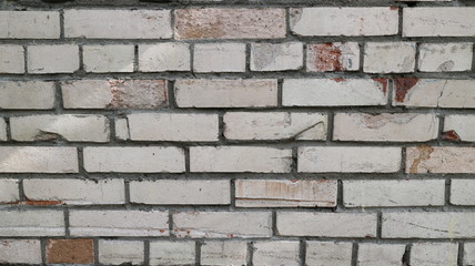 brick wall white