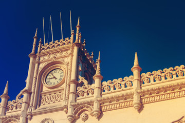 Obraz premium Rossio Station is Neo Manueline building in Lisbon, Portugal.