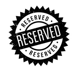 Obraz premium Reserved rubber stamp. Grunge design with dust scratches. Effects can be easily removed for a clean, crisp look. Color is easily changed.