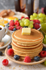 Pancakes with berries