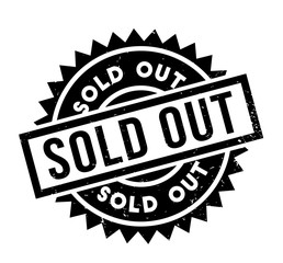 Fototapeta premium Sold Out rubber stamp. Grunge design with dust scratches. Effects can be easily removed for a clean, crisp look. Color is easily changed.