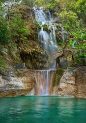 Gordijnen Waterfall in Tolantongo .Grutas Tolantongo, Hidalgo. Mexico © Belikova Oksana