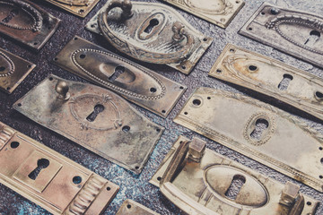 Lot of key hole escutcheons