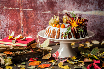 Autumn Harvest Banana Bundt Cake