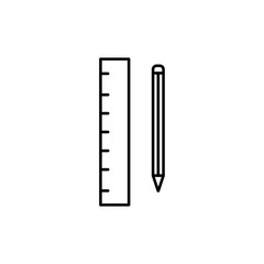 pen ruler design tools icon