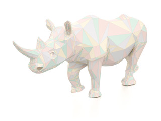 3D illustration of rhinoceros