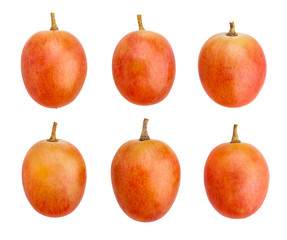 pink grapes