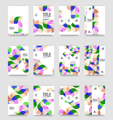 Set of brochure cover templates