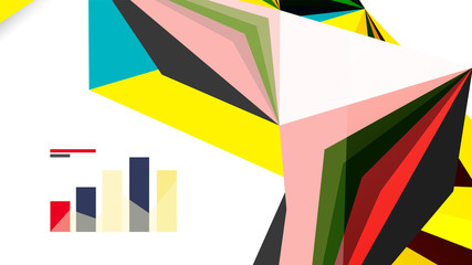 Modern triangle presentation template