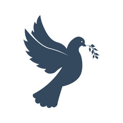 International Peace Day logo or emblem. 21 September. Vector illustration.