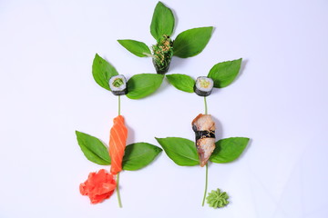 Japanese seafood sushi