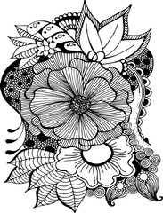 Fototapeta premium Cute Abstract Doodle Art Design