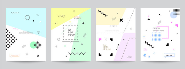 Set of covers with minimal design and geometric forms