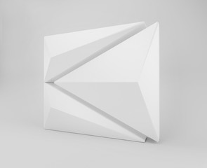 Abstract triangle shape, 3D render
