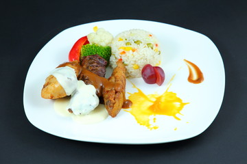 Elegant meat dish.
