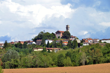 panorama del Monferrato, Piemonte, Italia