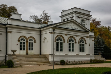 Fototapeta na wymiar Neo-Renaissance palace in Oronsko village, Poland