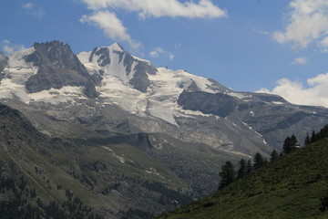 Gand Paradis vus d'Orvieille, Valsavarenche, Italie