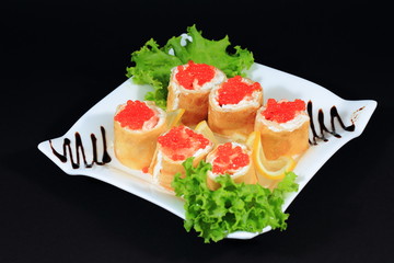 Appetizing salad.