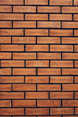 Red brick wall texture grunge background pattern