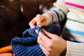 handmade knitting, leisure Activity