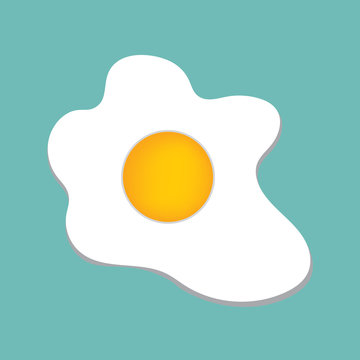 fried egg- vector illustration