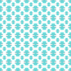 motivi floreali celesti su sfondo bianco