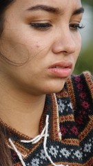 Youthful Female And Disgust
