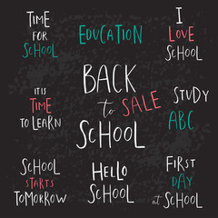 Fototapeta premium Welcome Back to School template