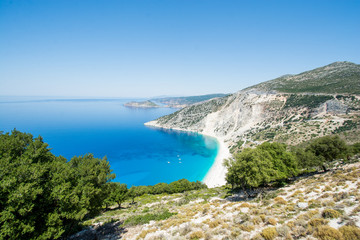 Fototapeta na wymiar Sea coastline - summer, hot, island, Greece