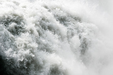 Fototapeta premium Raging waters of a big waterfall.
