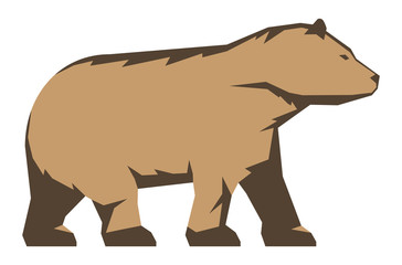 Icon of bear on white background