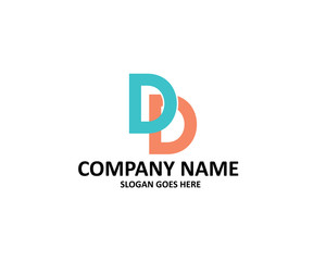 d letter double logo
