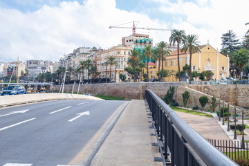 Spain, Ceuta, street and house, peoples. 2013