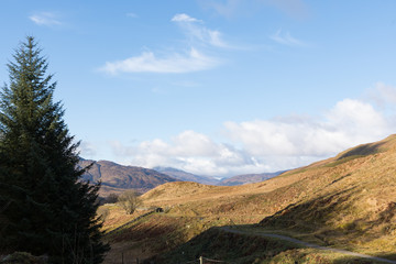 The mountain scenery along the West Highland Way Scotlands oldest long distance walking trail