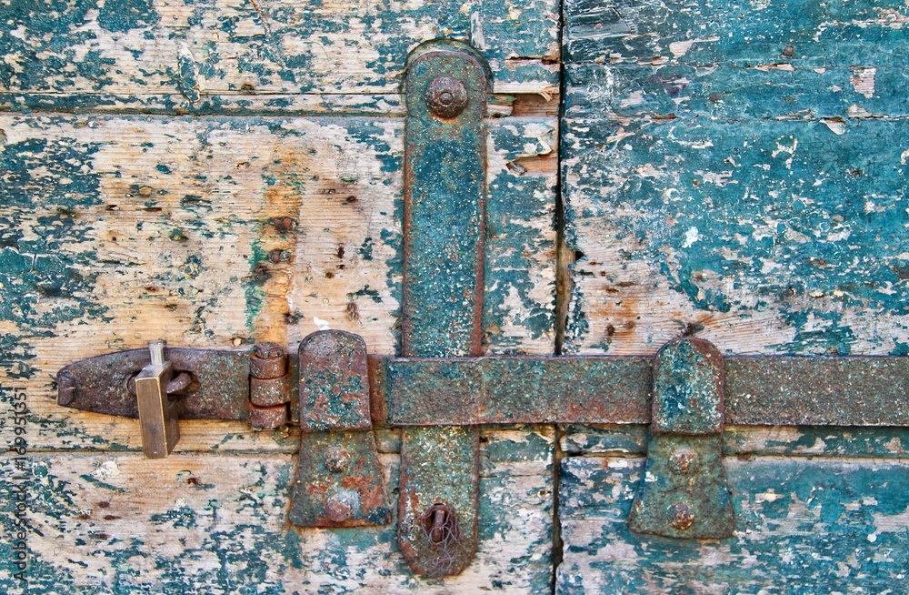 Sticker Old Weathered Lock