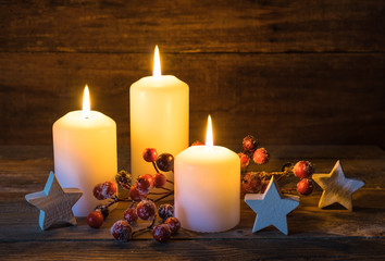Obraz na płótnie Canvas Weihnachten Advent Kerzenlichter