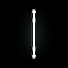 Neon Light Alphabet I. 3D illustration