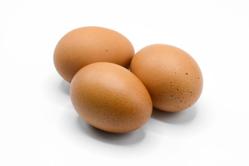 Egg isolated on white background
