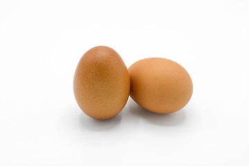 Egg isolated on white background