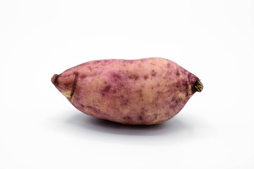 Sweet potato isolated on white background