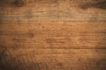 Foto op Canvas Oude grunge donkere getextureerde houten achtergrond, het oppervlak van de oude bruine houtstructuur © sorrapongs