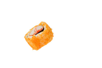 Maki sushi / View of japanese food on white background. Maki sushi.