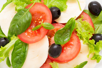 caprese salad background