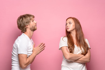 The conflict of couple