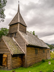 Fototapeta na wymiar Traditional small Stave Church - Norway